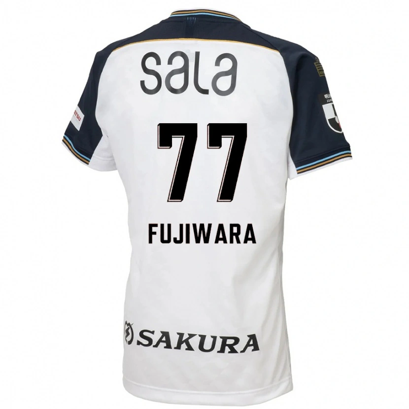 Danxen Niño Camiseta Kensuke Fujiwara #77 Azul Celeste Negro 2ª Equipación 2025/26 La Camisa