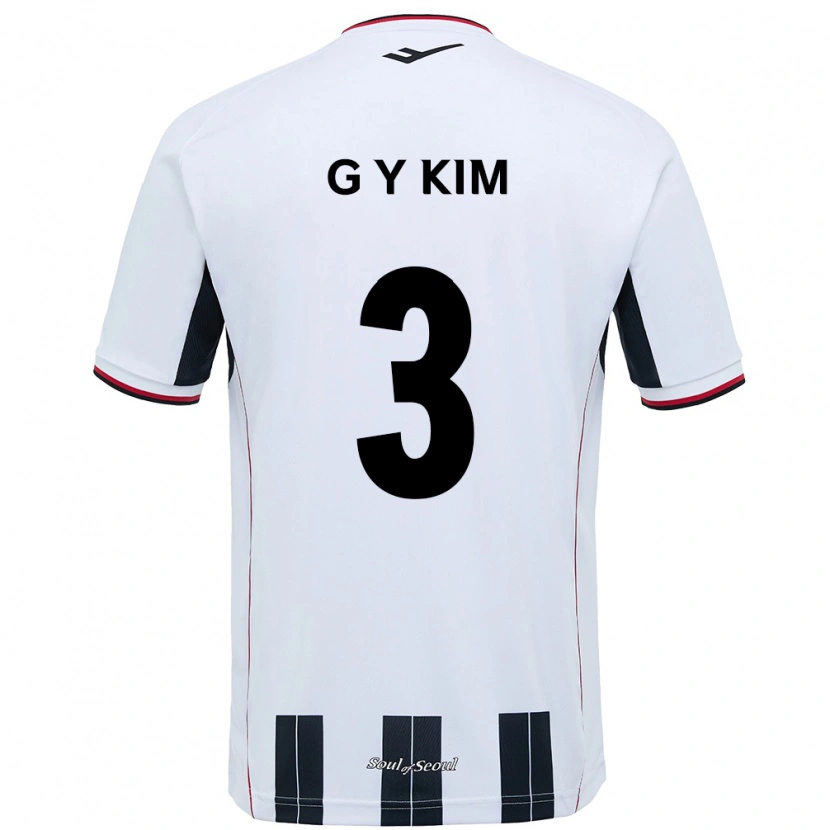 Danxen Niño Camiseta Yu-Geon Kim #3 Negro Rojo 2ª Equipación 2025/26 La Camisa