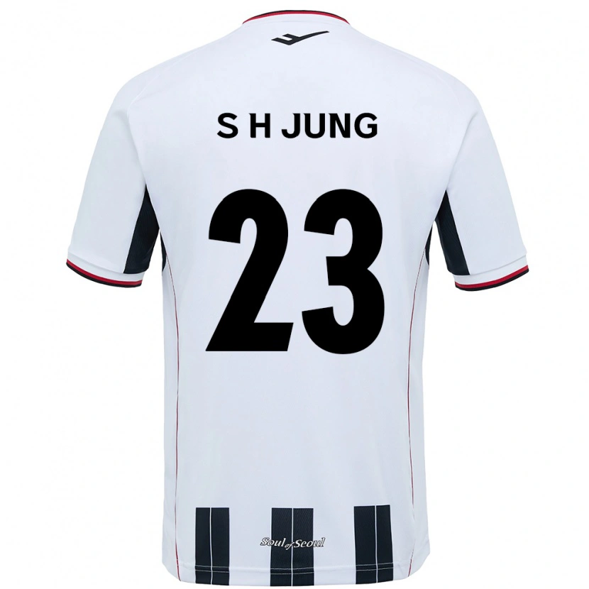 Danxen Niño Camiseta Hyeon-Soo Jung #23 Negro Rojo 2ª Equipación 2025/26 La Camisa