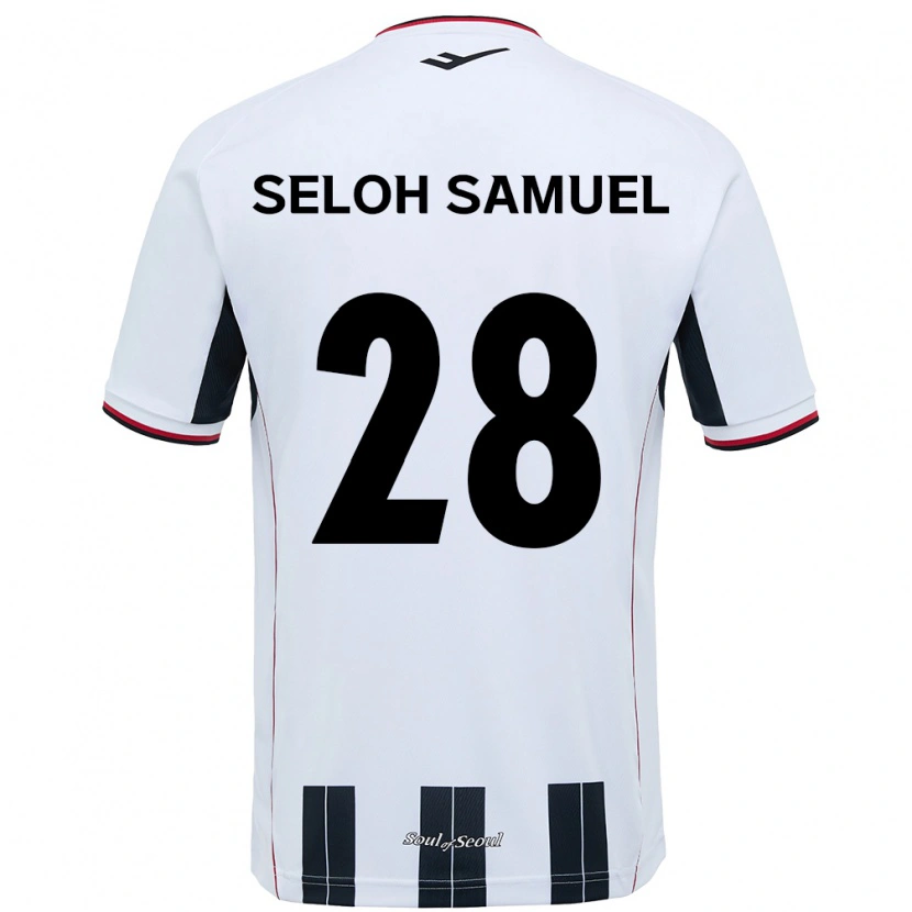 Danxen Niño Camiseta Gbato Seloh Samuel #28 Negro Rojo 2ª Equipación 2025/26 La Camisa