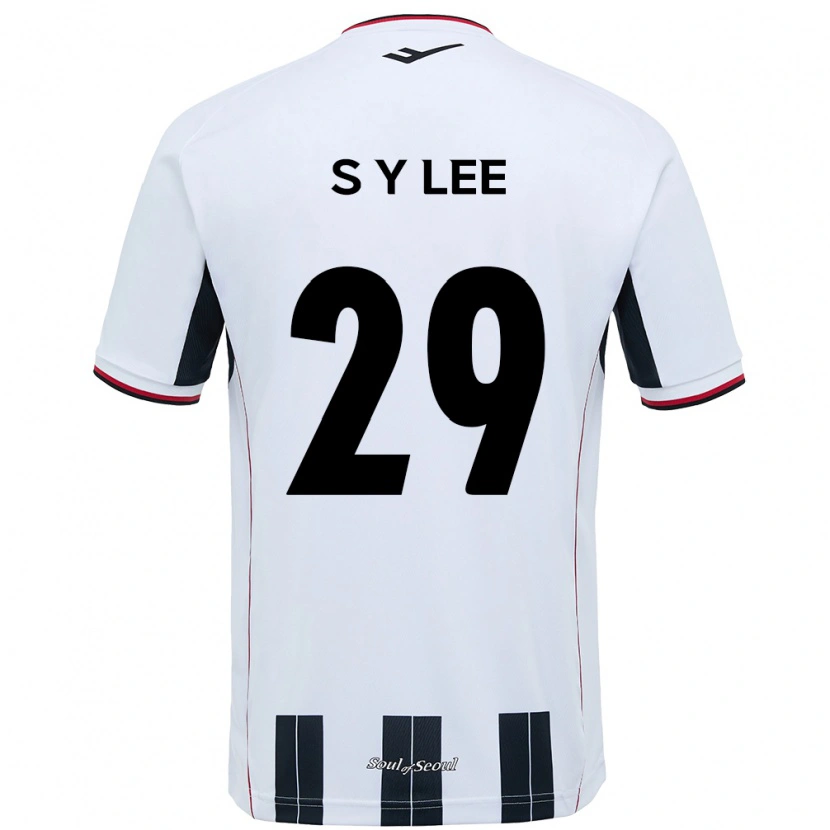 Danxen Niño Camiseta Seong-Yun Lee #29 Negro Rojo 2ª Equipación 2025/26 La Camisa