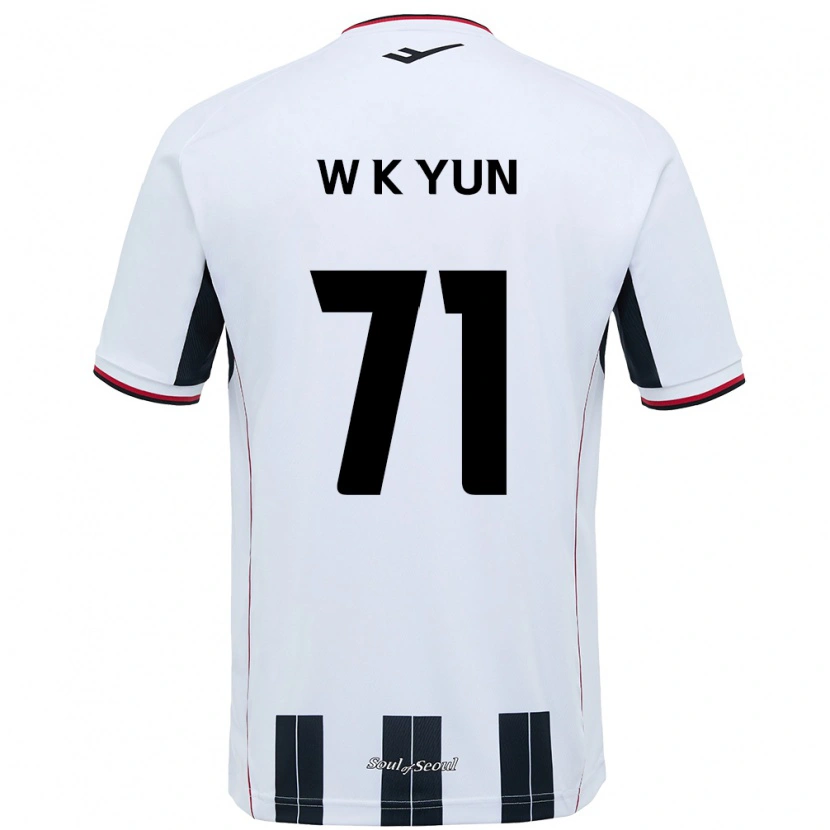 Danxen Niño Camiseta Ki-Wook Yun #71 Negro Rojo 2ª Equipación 2025/26 La Camisa