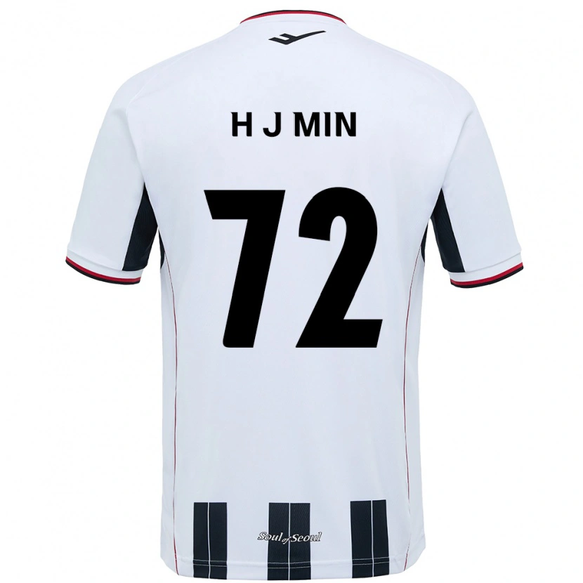 Danxen Niño Camiseta Ji-Hoon Min #72 Negro Rojo 2ª Equipación 2025/26 La Camisa