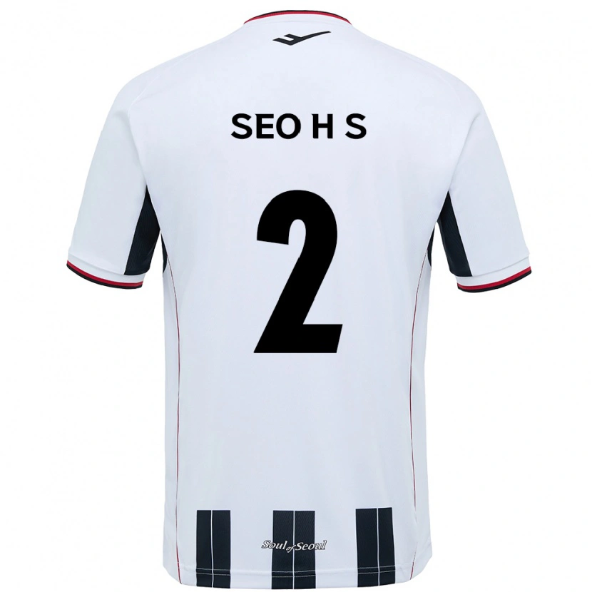 Danxen Niño Camiseta Seo Hyeon-Suk #2 Negro Rojo 2ª Equipación 2025/26 La Camisa