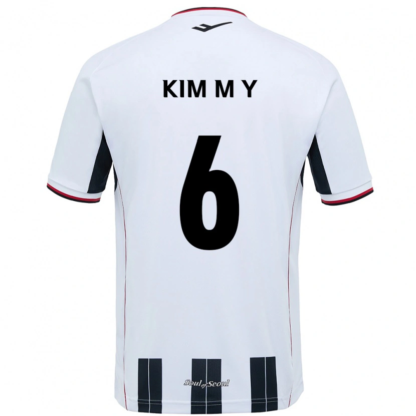 Danxen Niño Camiseta Kim Mi-Yeon #6 Negro Rojo 2ª Equipación 2025/26 La Camisa