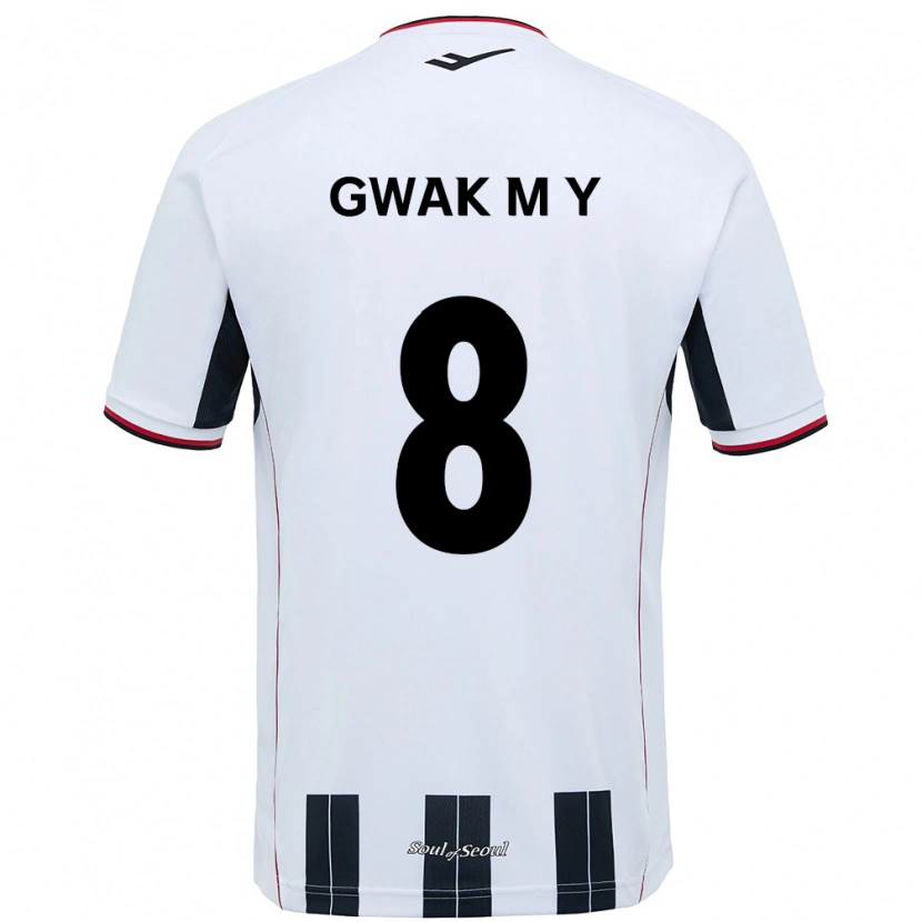 Danxen Niño Camiseta Gwak Min-Young #8 Negro Rojo 2ª Equipación 2025/26 La Camisa
