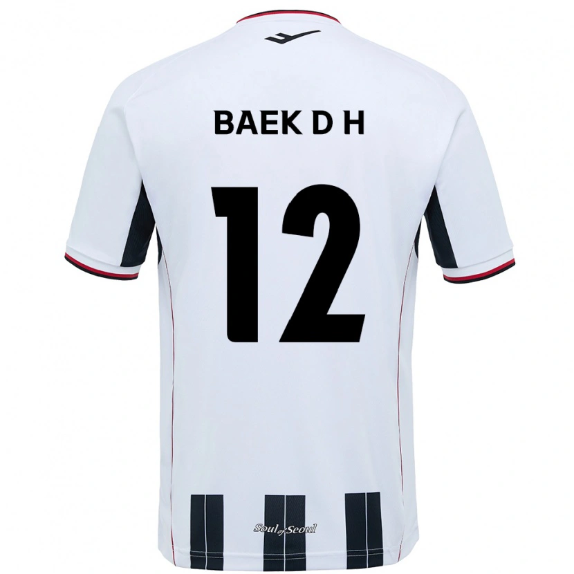 Danxen Niño Camiseta Baek Do-Hye #12 Negro Rojo 2ª Equipación 2025/26 La Camisa