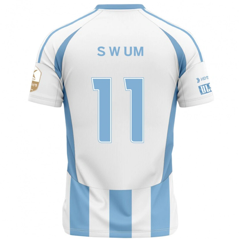 Danxen Niño Camiseta Won-Sang Um #11 Azul Real Amarillo 2ª Equipación 2025/26 La Camisa