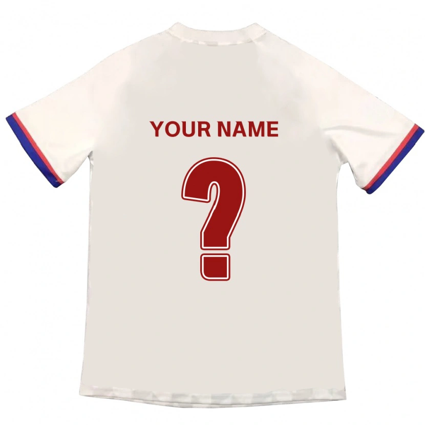 Danxen Niño Camiseta Su Nombre #0 Azul Real Rojo 2ª Equipación 2025/26 La Camisa