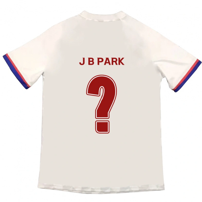 Danxen Niño Camiseta Bae-Jong Park #0 Blanquecino Rojo 2ª Equipación 2025/26 La Camisa