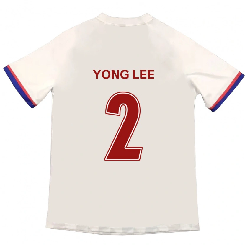 Danxen Niño Camiseta Yong Lee #2 Blanquecino Rojo 2ª Equipación 2025/26 La Camisa