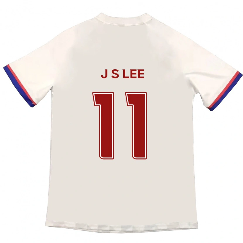 Danxen Niño Camiseta Joon-Suk Lee #11 Blanquecino Rojo 2ª Equipación 2025/26 La Camisa