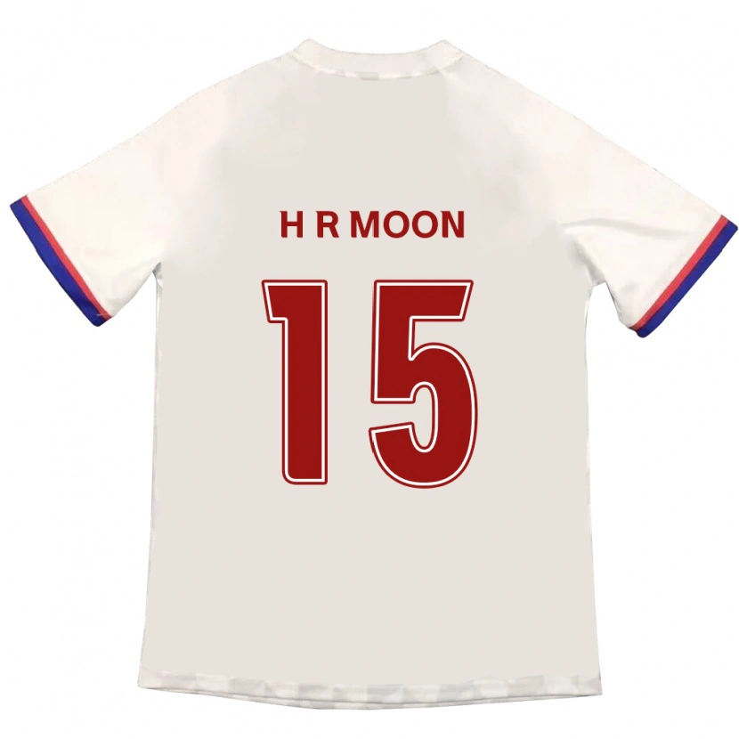 Danxen Niño Camiseta Ha-Rang Moon #15 Blanquecino Rojo 2ª Equipación 2025/26 La Camisa
