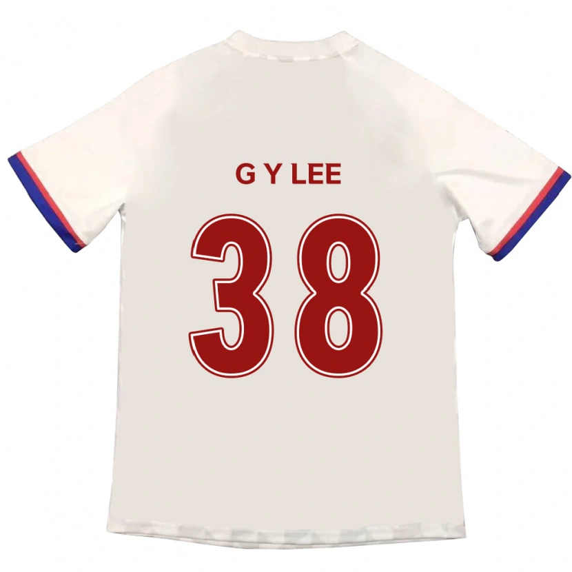 Danxen Niño Camiseta Yun-Gun Lee #38 Azul Real Rojo 2ª Equipación 2025/26 La Camisa