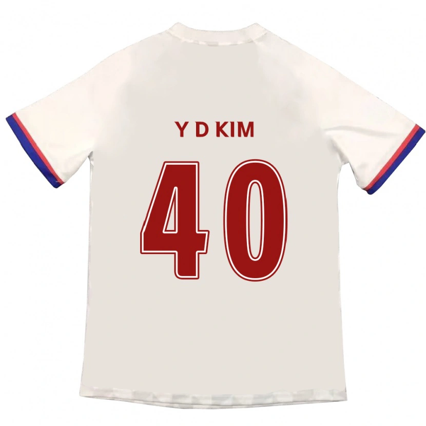 Danxen Niño Camiseta Do-Yoon Kim #40 Azul Real Rojo 2ª Equipación 2025/26 La Camisa