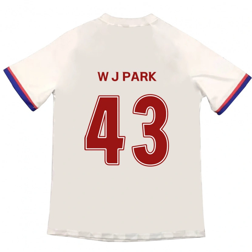 Danxen Niño Camiseta Jin-Woo Park #43 Azul Real Rojo 2ª Equipación 2025/26 La Camisa