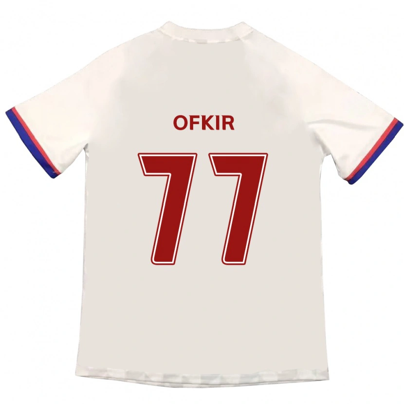 Danxen Niño Camiseta Mohamed Ofkir #77 Blanquecino Rojo 2ª Equipación 2025/26 La Camisa