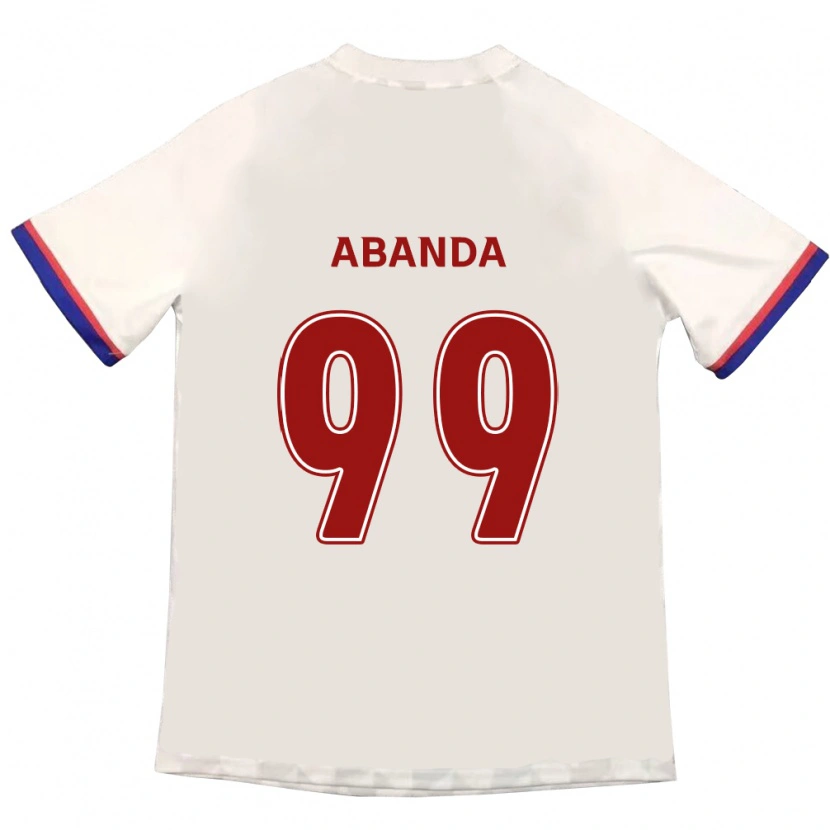 Danxen Niño Camiseta Leroy Abanda #99 Blanquecino Rojo 2ª Equipación 2025/26 La Camisa
