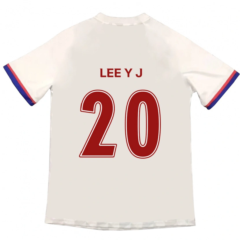 Danxen Niño Camiseta Lee Yu-Jin #20 Blanquecino Rojo 2ª Equipación 2025/26 La Camisa