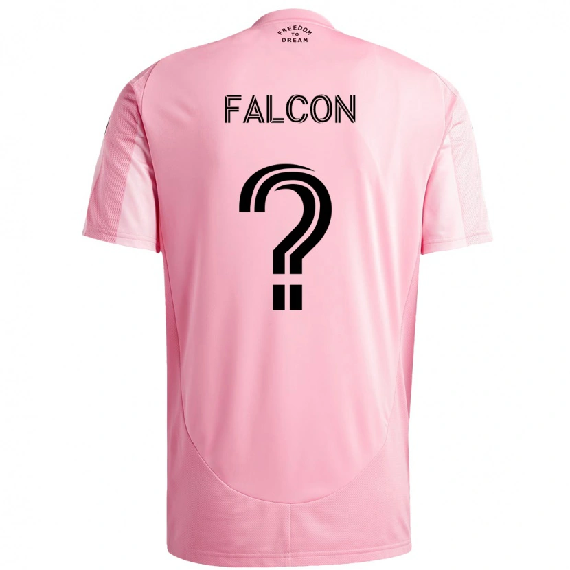 Danxen Hombre Camiseta Maximiliano Falcón #0 Negro Rosa 1ª Equipación 2025/26 La Camisa