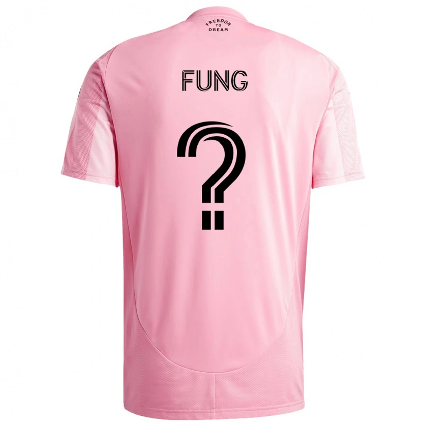 Danxen Hombre Camiseta Victor Fung #0 Rosa Negro 1ª Equipación 2025/26 La Camisa