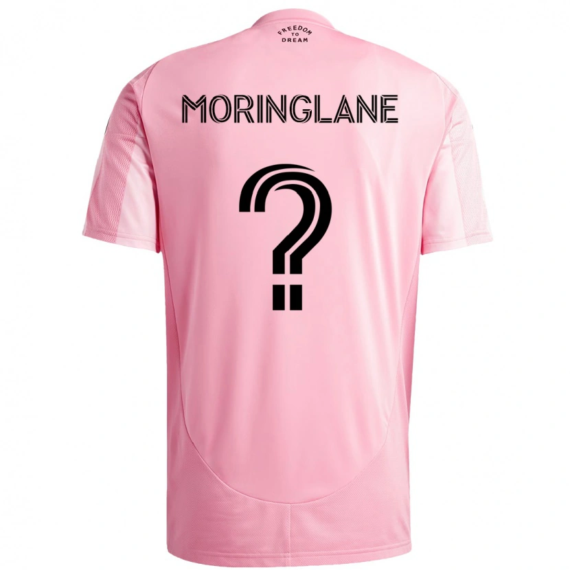 Danxen Hombre Camiseta Luis Moringlane #0 Rosa Negro 1ª Equipación 2025/26 La Camisa