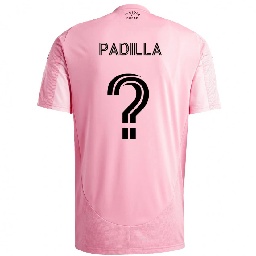 Danxen Hombre Camiseta Leandro Padilla #0 Negro Rosa 1ª Equipación 2025/26 La Camisa