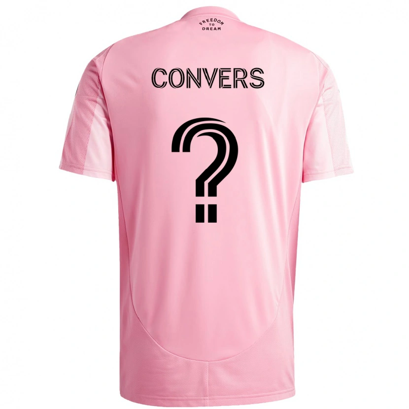 Danxen Hombre Camiseta Joseph Convers #0 Negro Rosa 1ª Equipación 2025/26 La Camisa