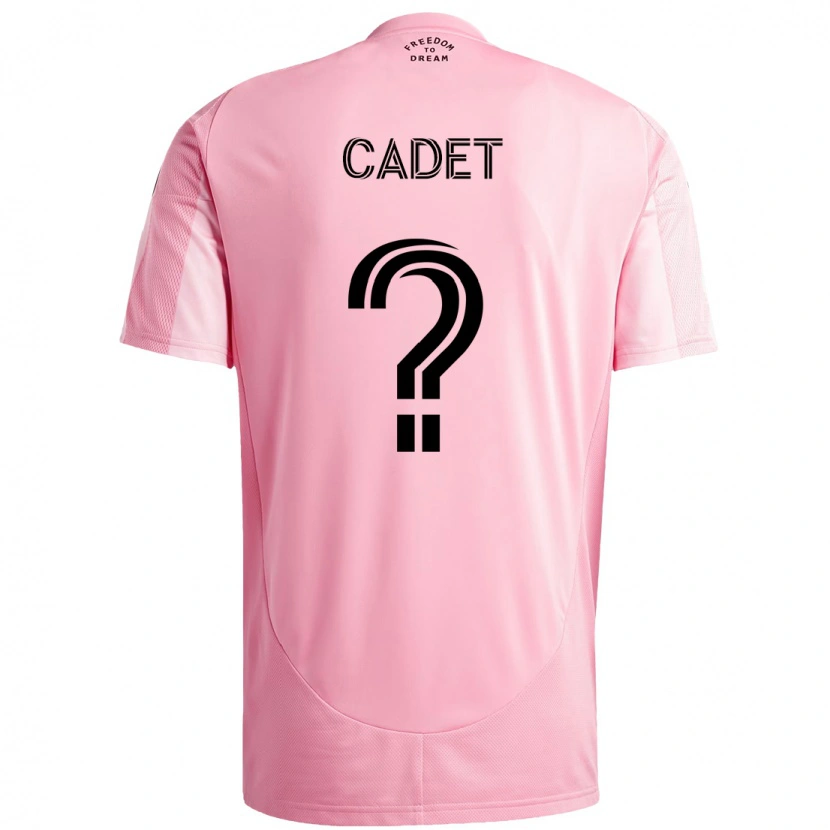 Danxen Hombre Camiseta Zidane Cadet #0 Negro Rosa 1ª Equipación 2025/26 La Camisa