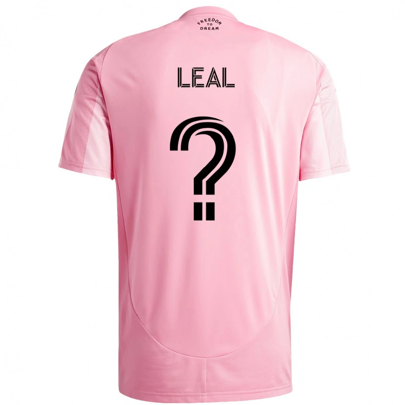 Danxen Hombre Camiseta Gabriel Leal #0 Negro Rosa 1ª Equipación 2025/26 La Camisa