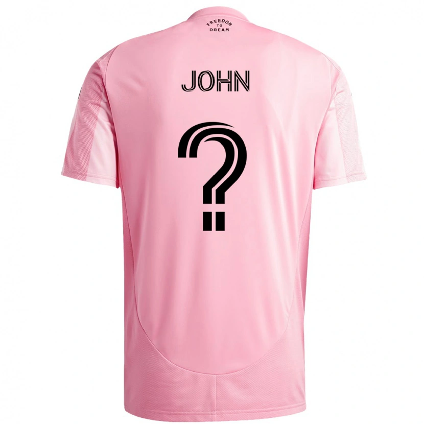 Danxen Hombre Camiseta Quinton John #0 Negro Rosa 1ª Equipación 2025/26 La Camisa