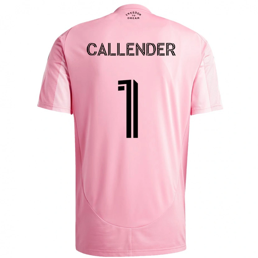 Danxen Hombre Camiseta Drake Callender #1 Negro Rosa 1ª Equipación 2025/26 La Camisa