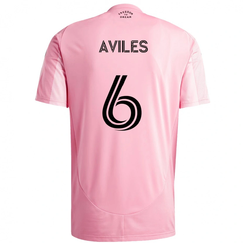 Danxen Hombre Camiseta Tomás Avilés #6 Negro Rosa 1ª Equipación 2025/26 La Camisa
