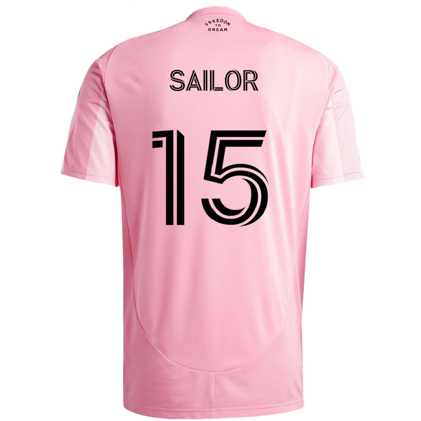 Danxen Hombre Camiseta Ryan Sailor #15 Rosa Negro 1ª Equipación 2025/26 La Camisa