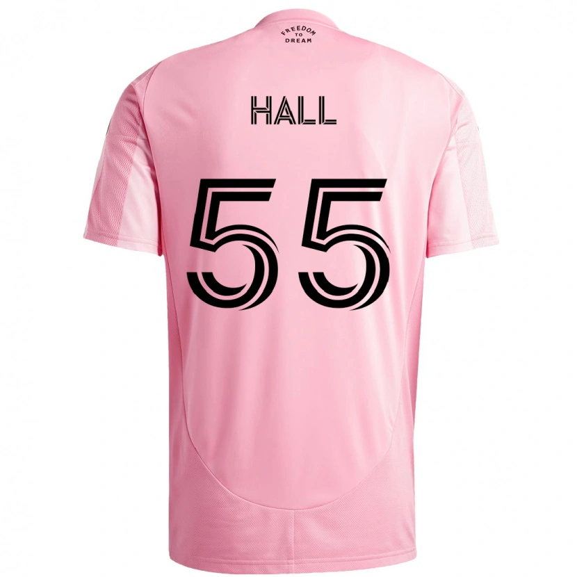 Danxen Hombre Camiseta Tyler Hall #55 Negro Rosa 1ª Equipación 2025/26 La Camisa