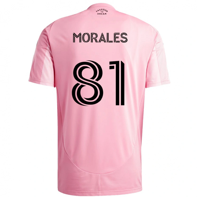 Danxen Hombre Camiseta Santiago Morales #81 Negro Rosa 1ª Equipación 2025/26 La Camisa