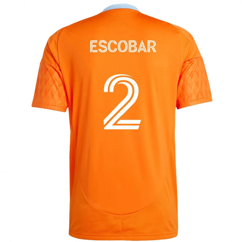 Danxen Hombre Camiseta Franco Escobar #2 Morado Naranja 1ª Equipación 2025/26 La Camisa