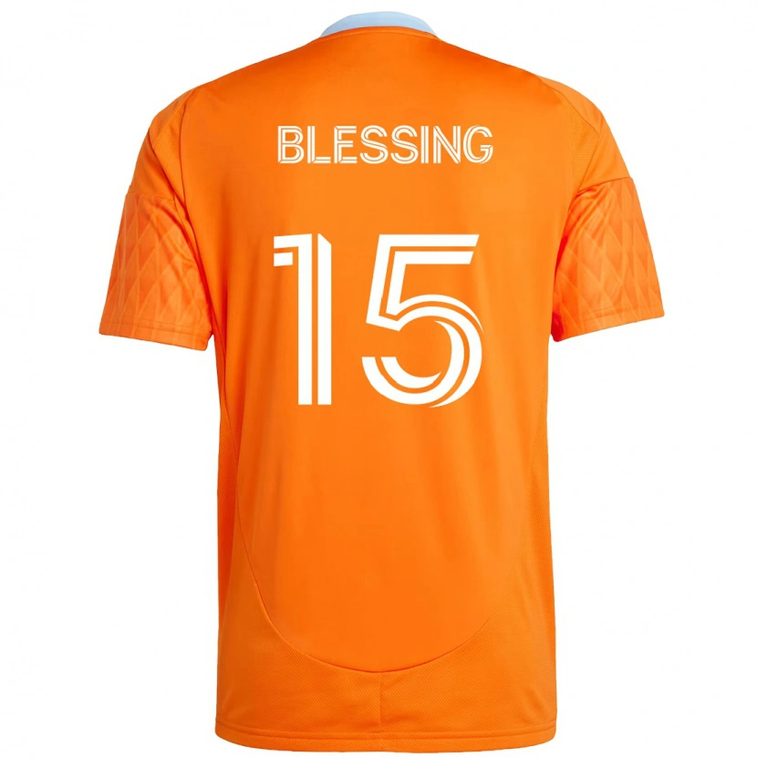 Danxen Hombre Camiseta Latif Blessing #15 Morado Naranja 1ª Equipación 2025/26 La Camisa