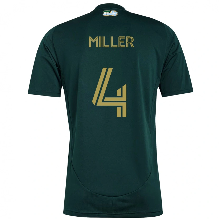 Danxen Hombre Camiseta Kamal Miller #4 Beige Verde 1ª Equipación 2025/26 La Camisa
