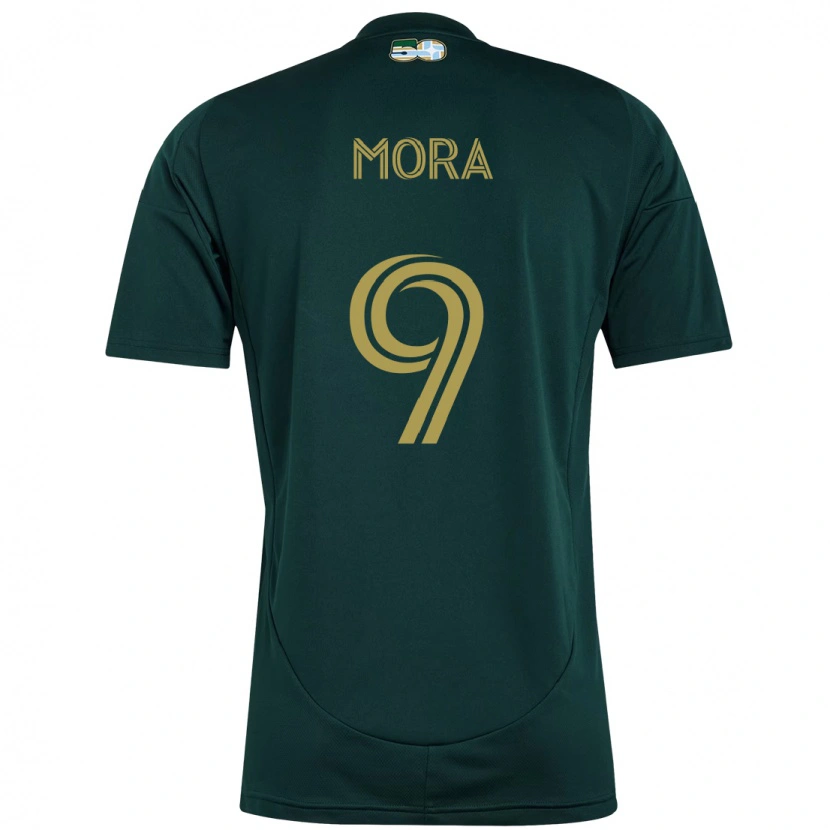 Danxen Hombre Camiseta Felipe Mora #9 Beige Verde 1ª Equipación 2025/26 La Camisa