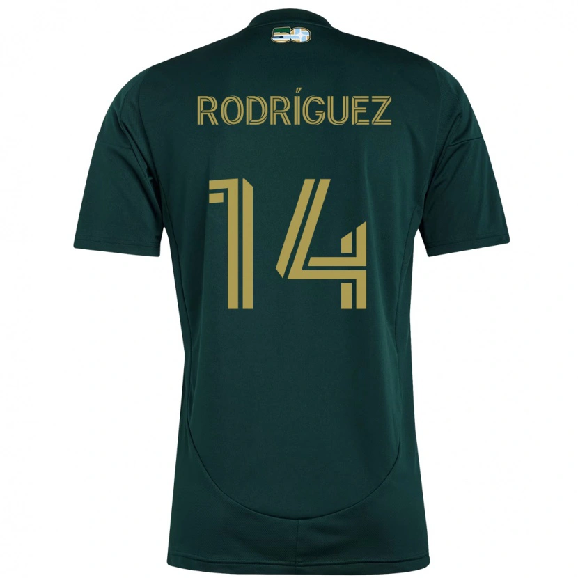 Danxen Hombre Camiseta Jonathan Rodríguez #14 Beige Verde 1ª Equipación 2025/26 La Camisa
