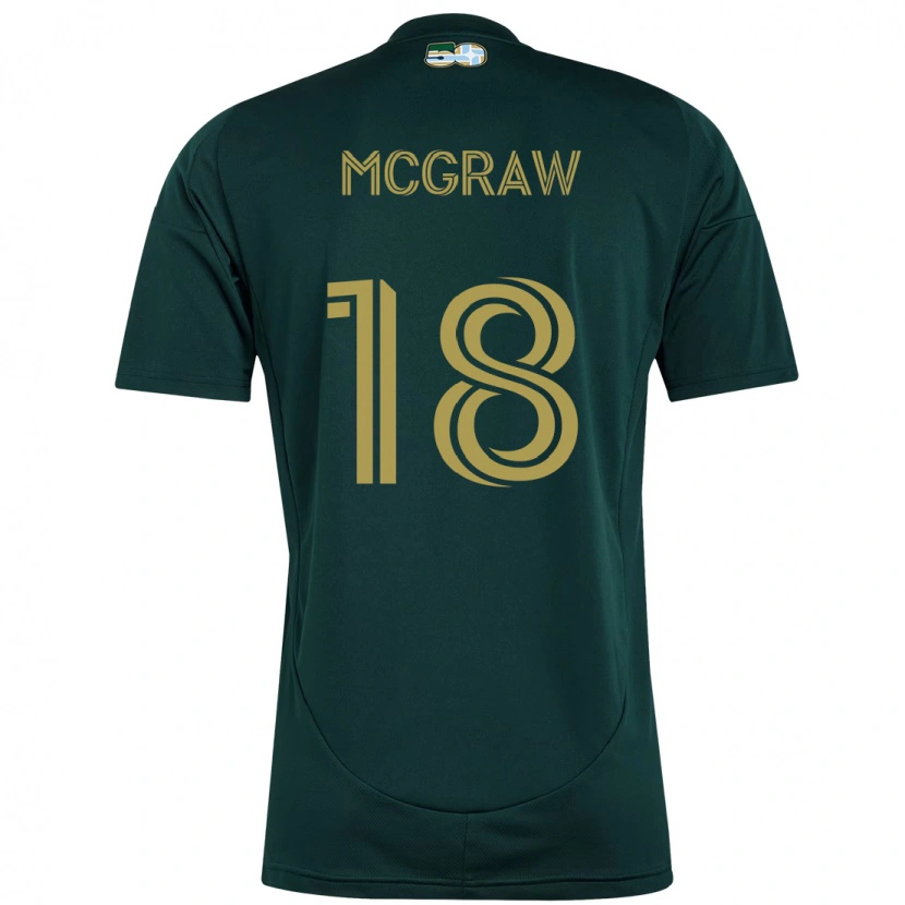 Danxen Hombre Camiseta Zac Mcgraw #18 Beige Verde 1ª Equipación 2025/26 La Camisa
