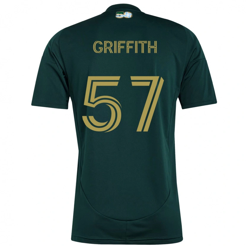 Danxen Hombre Camiseta Víctor Griffith #57 Beige Verde 1ª Equipación 2025/26 La Camisa