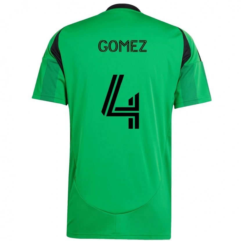 Danxen Hombre Camiseta Antonio Gomez #4 Verde Negro 1ª Equipación 2025/26 La Camisa