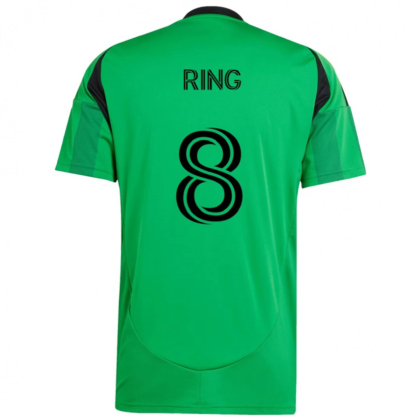 Danxen Hombre Camiseta Alexander Ring #8 Verde Negro 1ª Equipación 2025/26 La Camisa