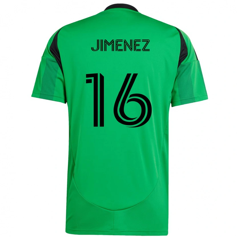 Danxen Hombre Camiseta Héctor Jiménez #16 Verde Negro 1ª Equipación 2025/26 La Camisa