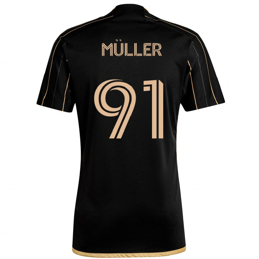 Danxen Hombre Camiseta Luis Müller #91 Blanco Marrón 1ª Equipación 2025/26 La Camisa