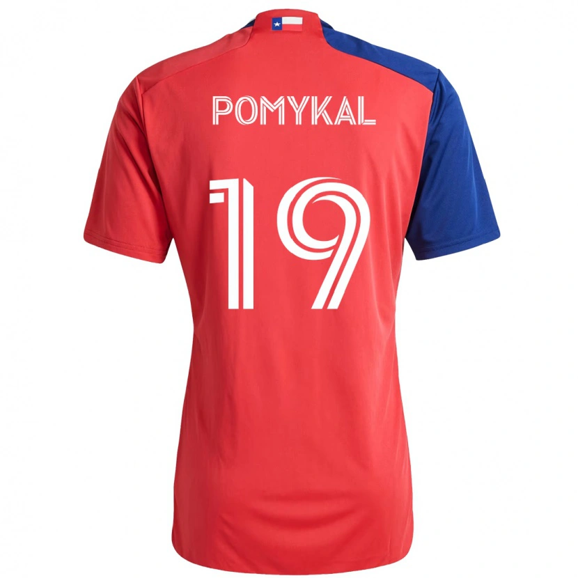 Danxen Hombre Camiseta Paxton Pomykal #19 Azul Claro Rojo 1ª Equipación 2025/26 La Camisa