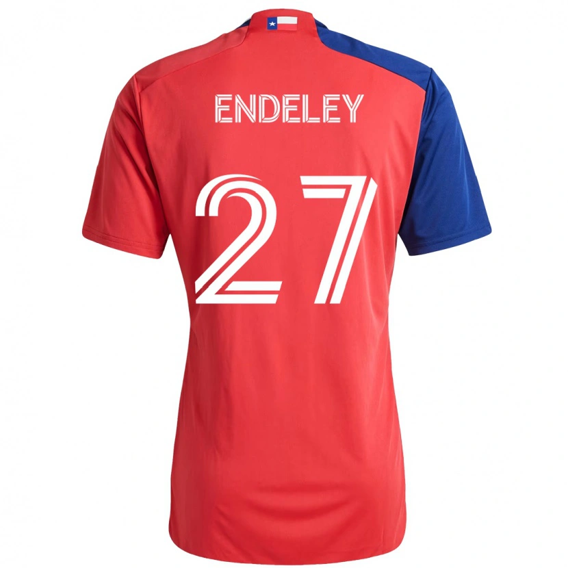 Danxen Hombre Camiseta Herbert Endeley #27 Azul Claro Rojo 1ª Equipación 2025/26 La Camisa