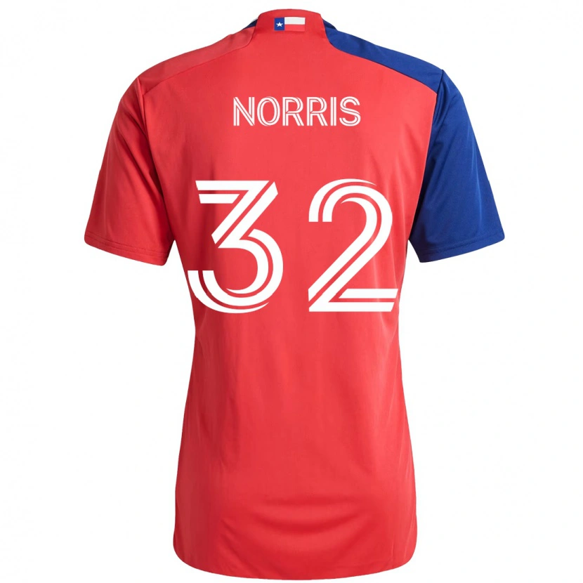 Danxen Hombre Camiseta Nolan Norris #32 Azul Claro Rojo 1ª Equipación 2025/26 La Camisa